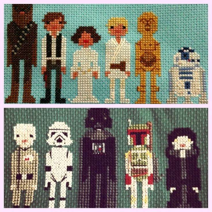 One of my favorite things: My Star Wars cross-stitch | Cross stitch, Cross stitching, Cross