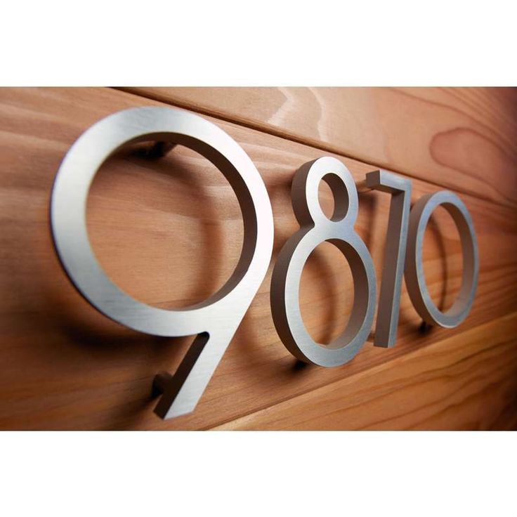 Noble 3d Sticker start number/Door/House Number 910041 in Silver 2x number 7 Noble 3d Sticker start number/Door/House Number 910041 in Silver 2x number 7