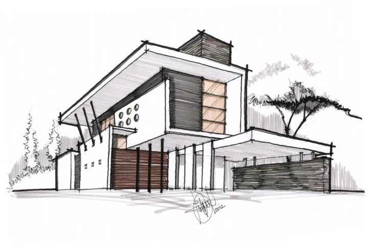 Modern Architecture Sketches perspective-colors&line for deffirent materials3 - mauro@salfo.it Modern Architecture Sketches perspective-colors&line for deffirent materials3 - mauro@salfo.it