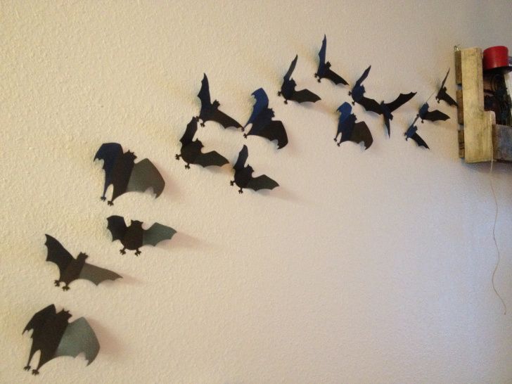halloween decorations bat wall