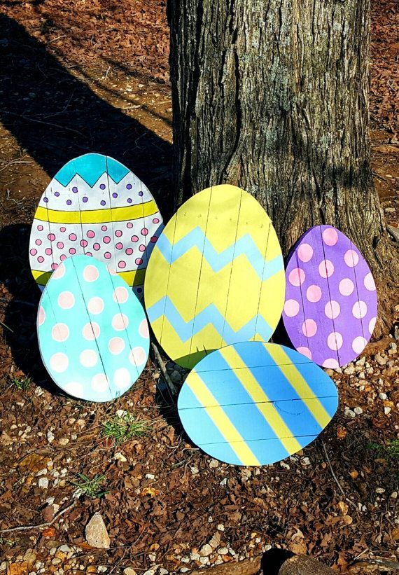 Easter Decor One Wooden Easter Egg Featured On 1001 Pallets One