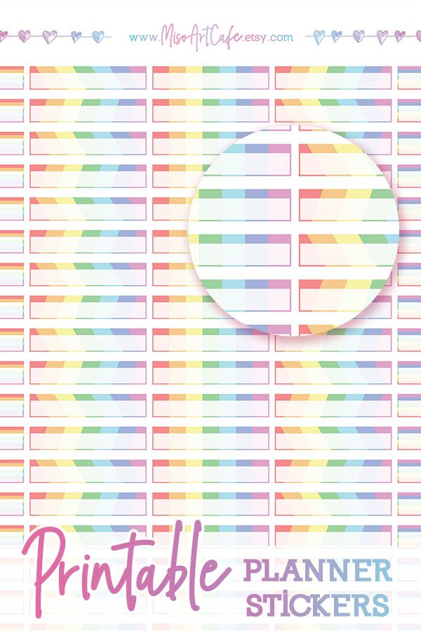 Instant Rainbow Planner Stickers Instant Rainbow Planner Stickers