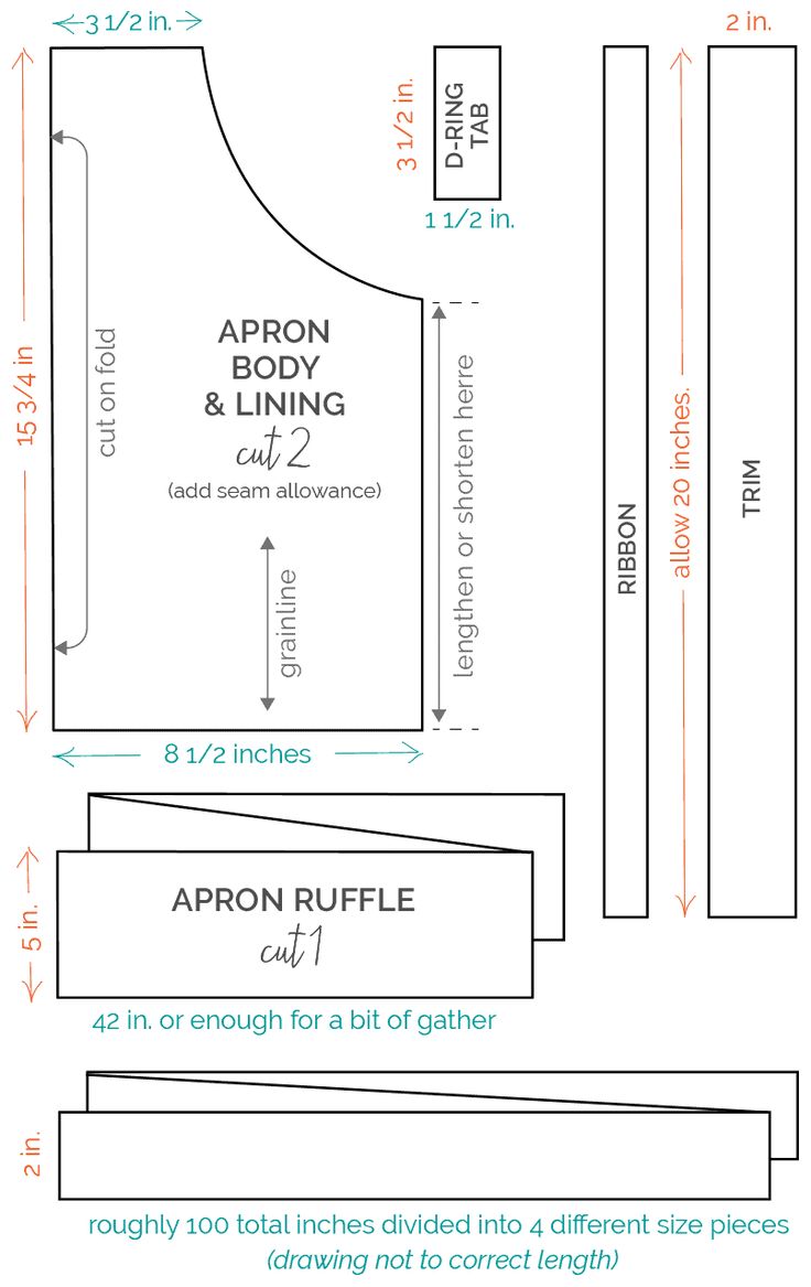 ChildApron Sewing Patterns (Free DIY Printable Template ChildApron Sewing Patterns (Free DIY Printable Template