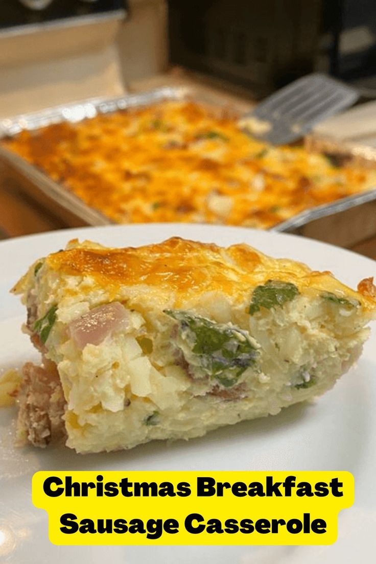 Christmas Breakfast Sausage Casserole | Breakfast casserole sausage