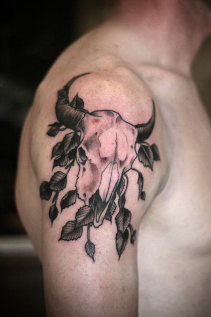 Alice carrier buffalo skull skull buffalo tattoo