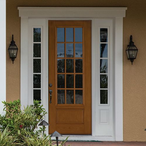 The Therma Tru Smooth Star 3 4 Lite 2 Panel Door Pairs Beautifully The Therma Tru Smooth Star 3 4 Lite 2 Panel Door Pairs Beautifully With Any Exterior And Interior Color In Addition To It S Beauty