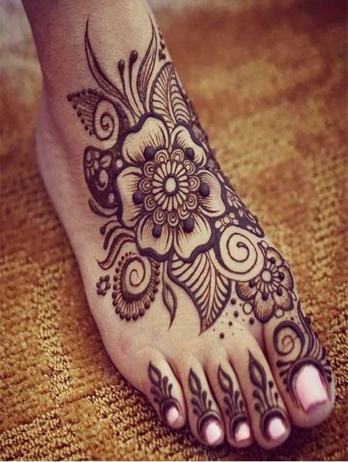 fancy feet mehndi design 2019