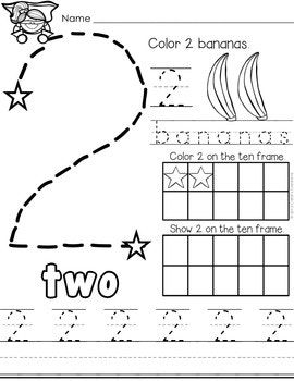 number practice 1 10 preschool writing preschool number