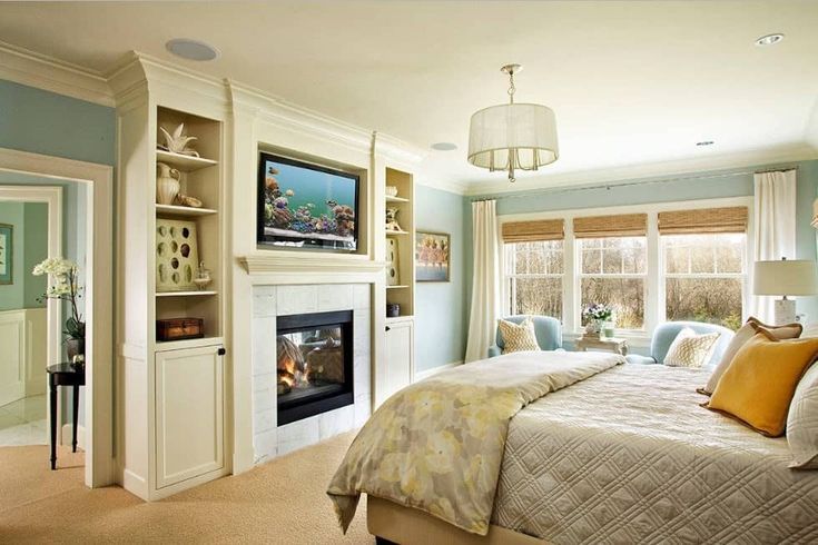 50 Master Bedrooms with Built-In Shelves (Photos)
