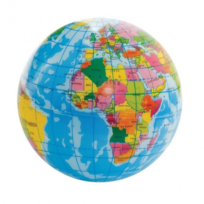 14.5 cm Magic Rotating World Blue GLobe LED Colour Light Educational Toys Gifts