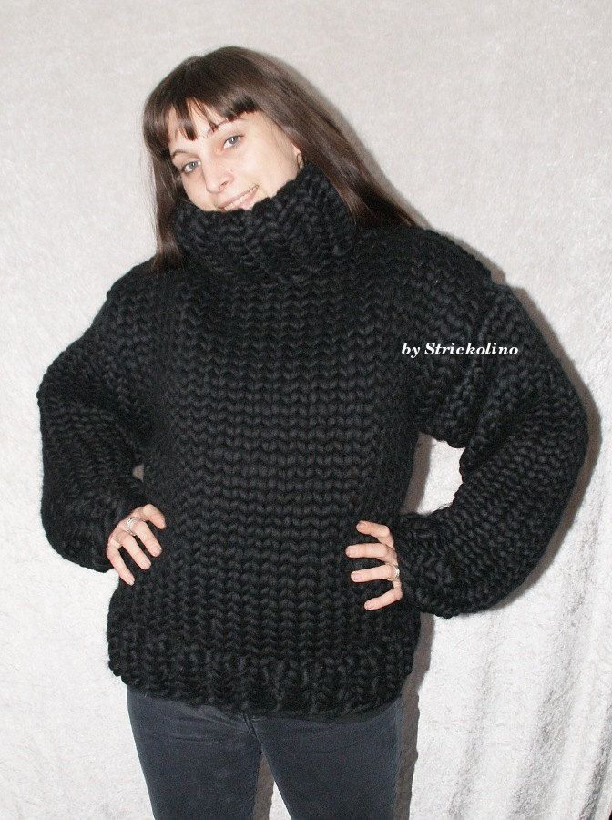 To order !!! Dicker grobstrick Merino Rollkragenpullover To order !!! Dicker grobstrick Merino Rollkragenpullover