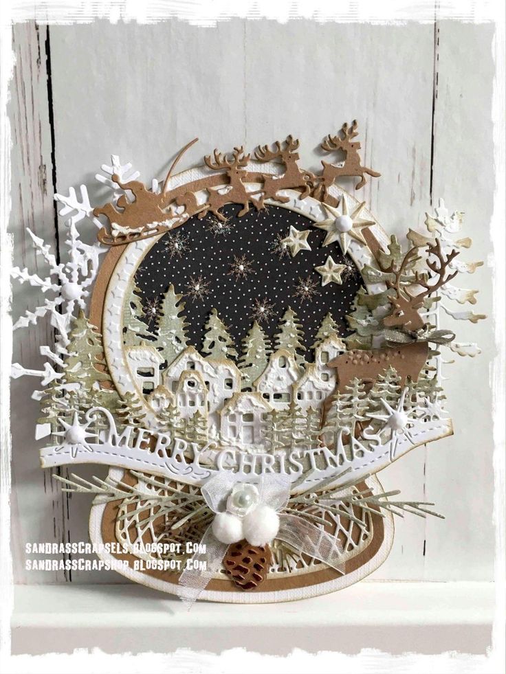 Image result for cards made using Joy Craft one of a kind snowglobe 60020926