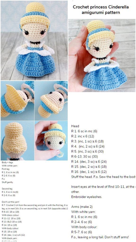 Princess Free Pattern Crochet Disney Krose Amigurumi Modelleri