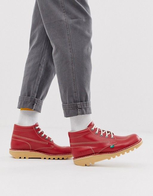 Ladies red hotsell kickers boots