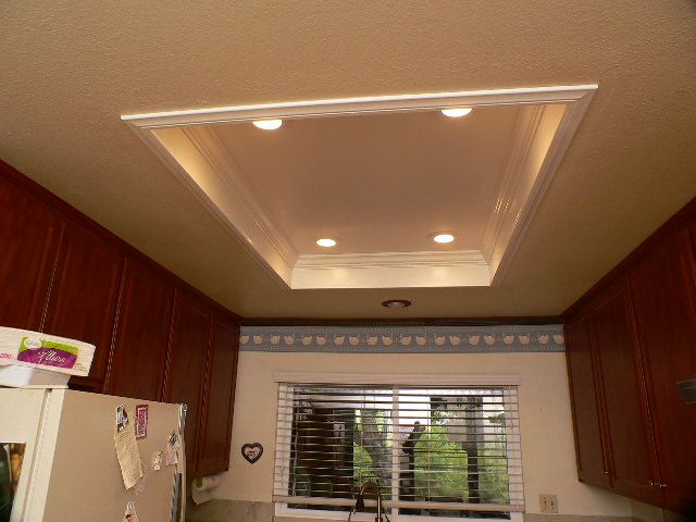 concealed lighting ideas. when the old fixtures come down recessed lights in and crown molding around concealed lighting ideas s