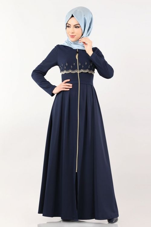 Modaselvim Ferace Nakisli Fermuarli Ferace 9081w153 Laci Fashion Dresses Nun Dress Modaselvim Ferace Nakisli Fermuarli Ferace 9081w153 Laci Fashion Dresses Nun Dress