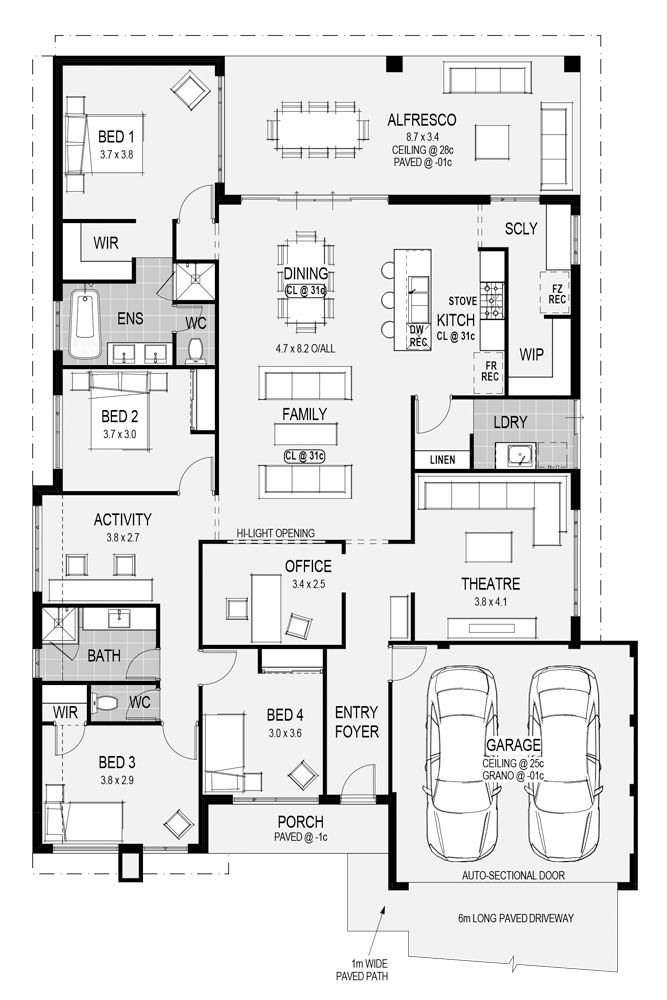 The Monza floorplan only at HomeGroupWA. To end up in