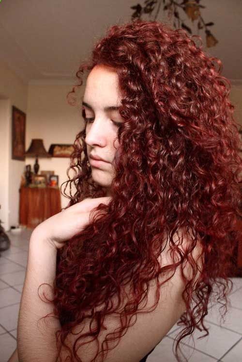 Red curly hair, Curly hair tips, Curly hair styles.