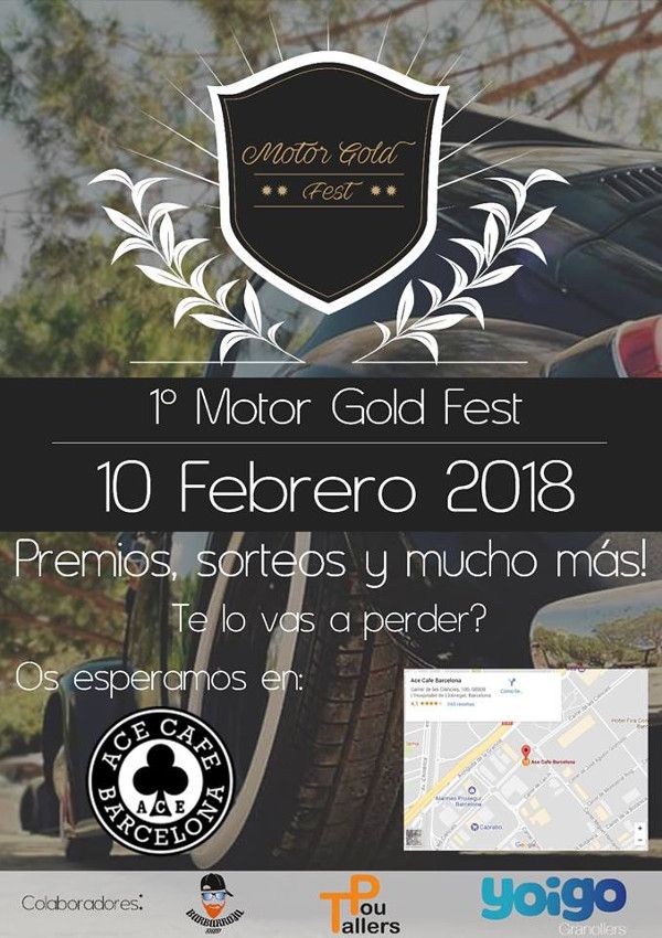 1º Motor Gold Fest En Hospitalet De Llobregat Barcelona Motores Sorteo Premios