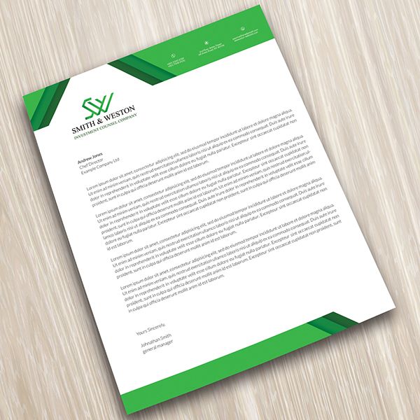 modern letterhead designs