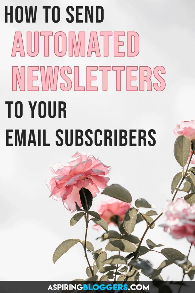How To Send Automatic Emails To Your Newsletter Subscribers Email Marketing Mail Marketing Marketing