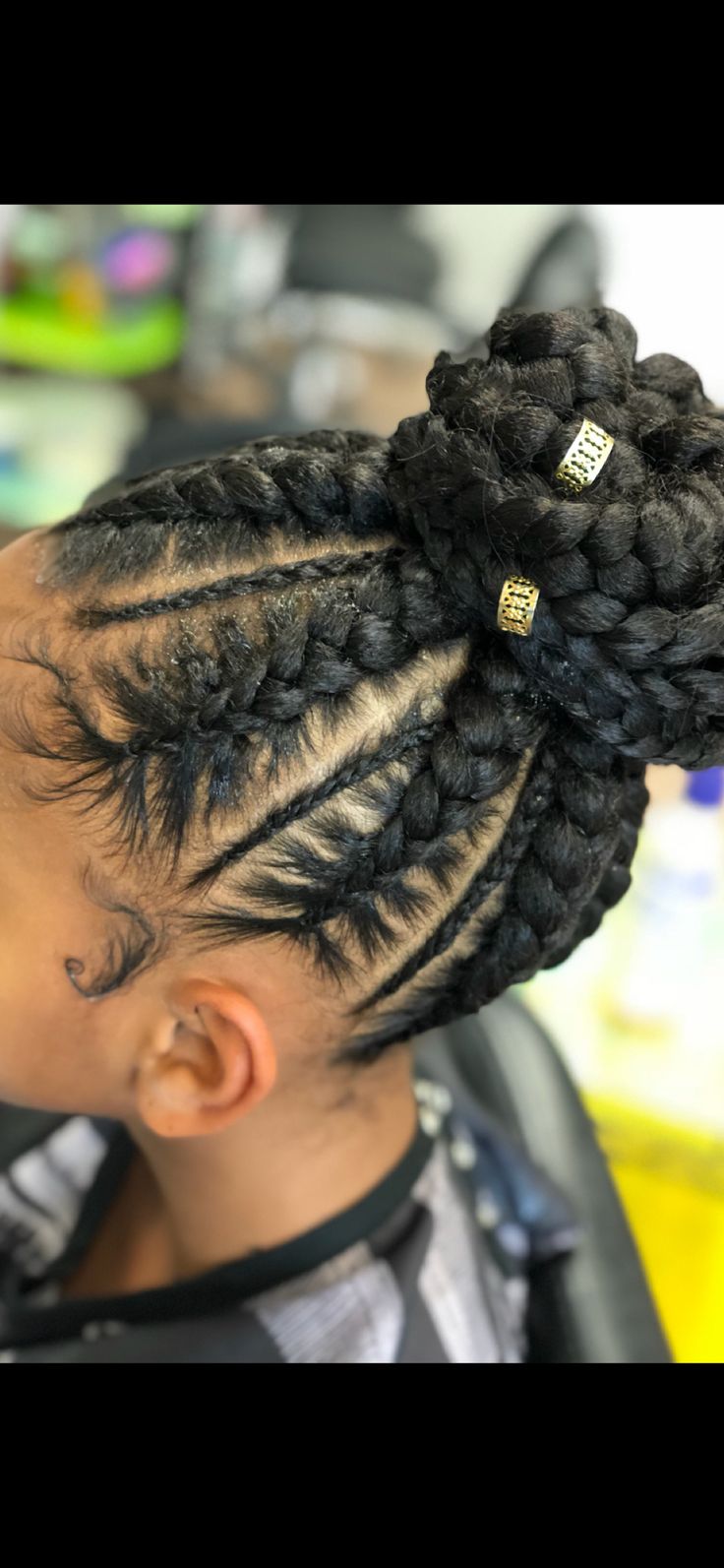 Feedin-Cornrows Updo | Cornrows for girls, Cornrow updo hairstyles