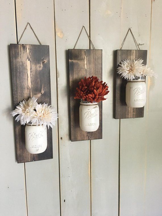 Fall Wandleuchte Einzel Einmachglas Wandleuchte Creme Wand Mason