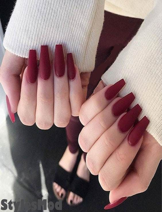 Excellent Look Of Red Nail Styles Ideas For Long Nails In 2019