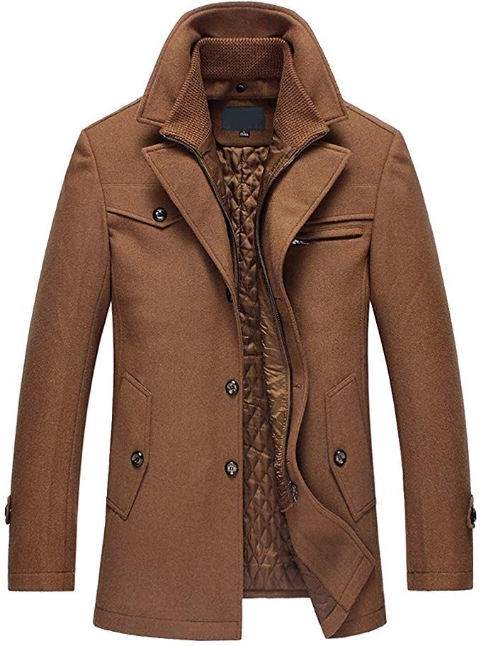 Épinglé par family shop sur Vêtements homme | Manteau hiver Homme élégant Laine Hiver Chaud Manteau Parka Veste en