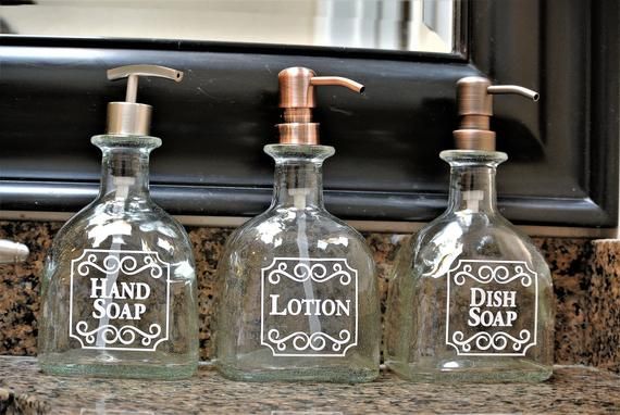 1 Patron Bottle Dish Soap Dispenser / Patron Dish Soap / Bottle Decor Gift / Tequila Gifts Recycled Patron / Glass Soap Dispensers Bathroom