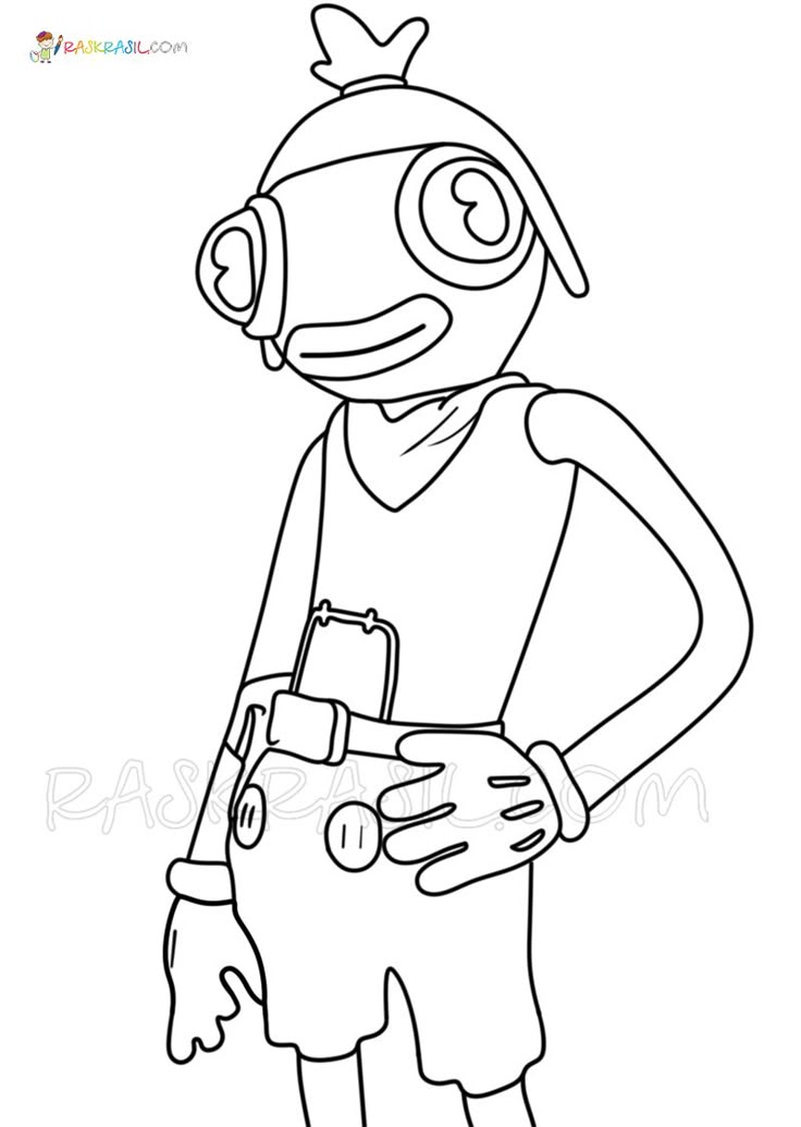 Download or print this amazing coloring page: Fortnite Coloring Pages