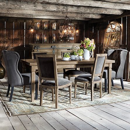 Luciano 54 Rectangle Dining Table With Refectory Leaves In Luciano 54 Rectangle Dining Table With Refectory Leaves In Weathered Extends To 94 Arhaus Furniture Kitchen Pinterest Room And