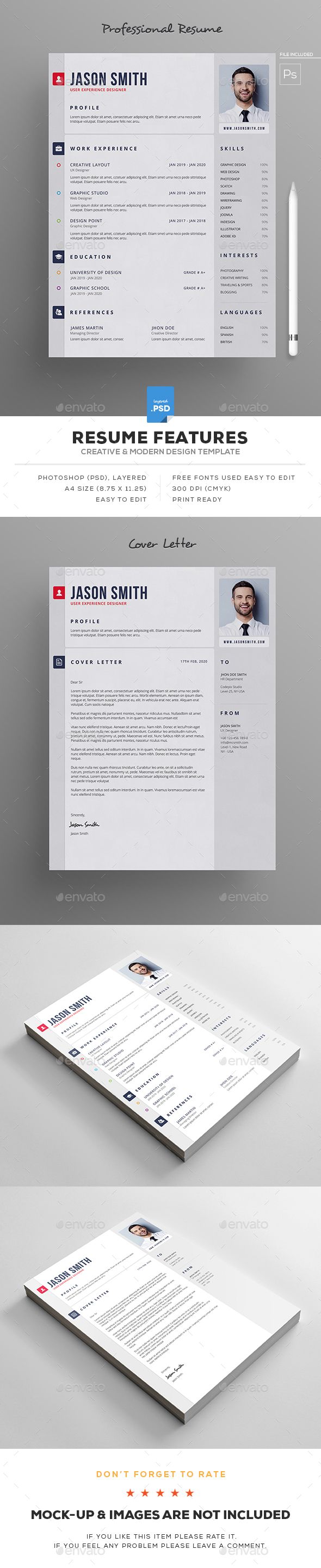 #Resume - Resumes Stationery Download here: https://graphicriver.net/item/resume/19394450?ref=alena994