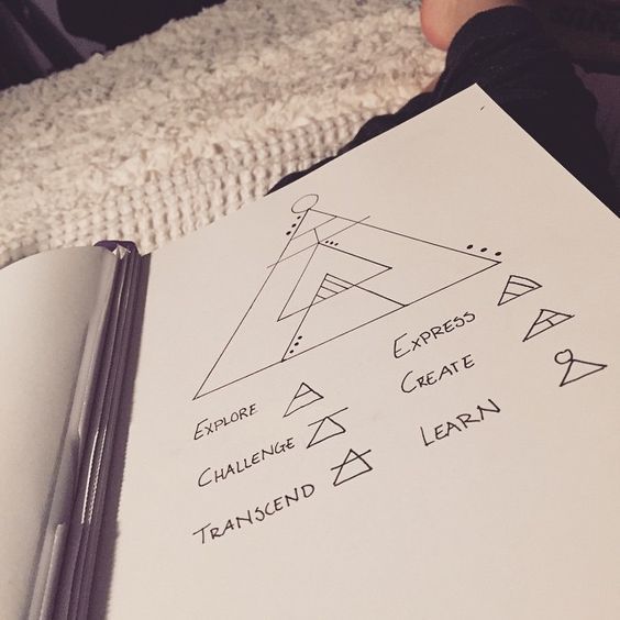 2017 trend Geometric Tattoo - unique Geometric Tattoo - glyphs tattoo meaning - ...