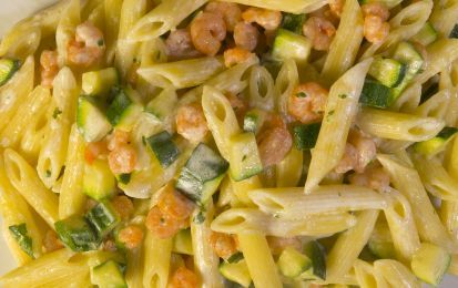 Pasta zucchine e gamberetti | Sale&Pepe
