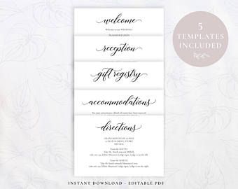 wedding accommodations template