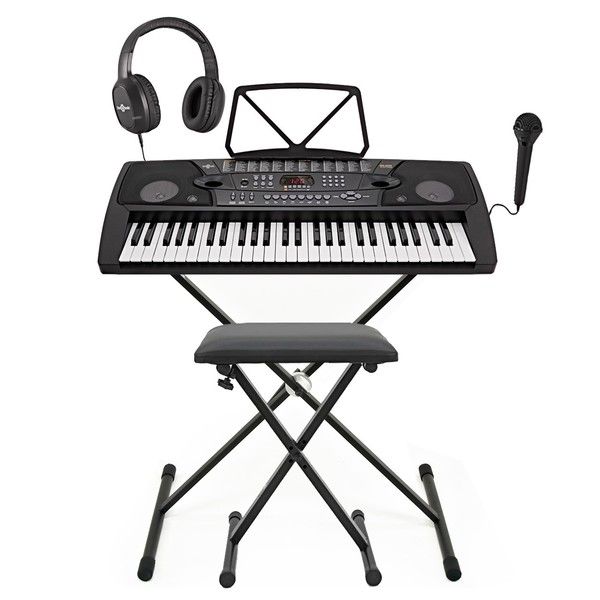 Mk 2000 54 Key Portable Keyboard By Gear4music Complete Pack Cours De Piano Apprendre Le Piano Facilement Apprendre à Jouer Du Piano
