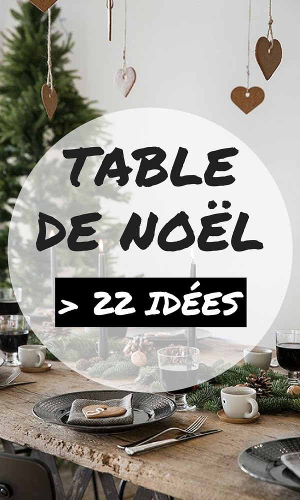 Table de Noël : 22 Idées de Décoration de Table de Noël (2019)