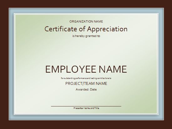 This appreciation certificate template will help you to simply and easily meet all your certificates needs. You can easily edit appreciation certificate’s sample wording as per your need. http://www.free-certificate-templates.org/appreciation-certificate-template.html #AppreciationCertificate #AppreciationCertificateTemplate #AppreciationCertificateSample #AppreciationCertificateFormat #FreeAppreciationCertificate #CertificateTemplates #certificates #freecertificates