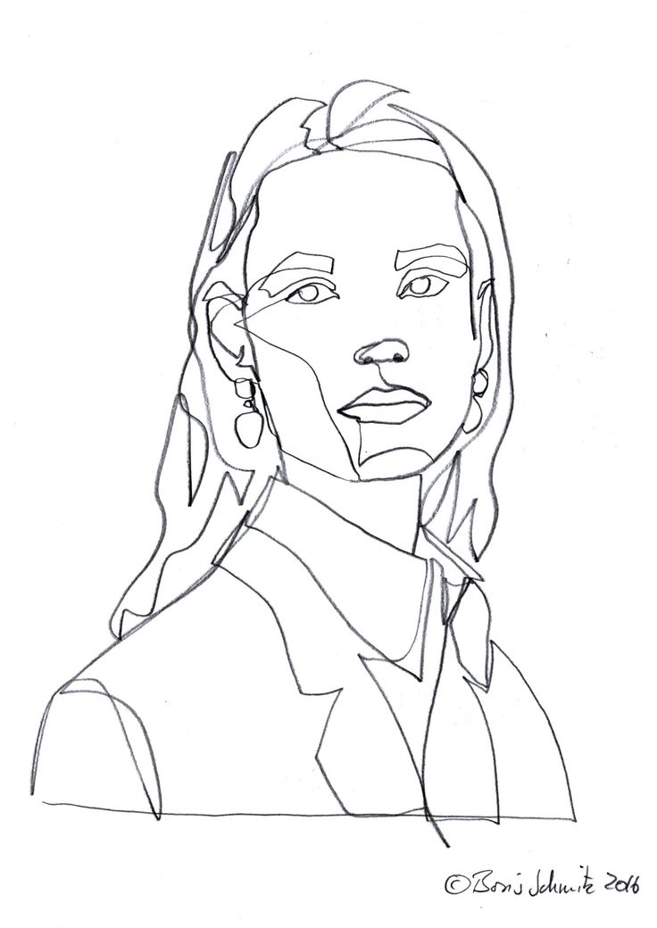 Continuous Line Drawing Faces : Die besten durchgehende linienzeichnung ideen auf