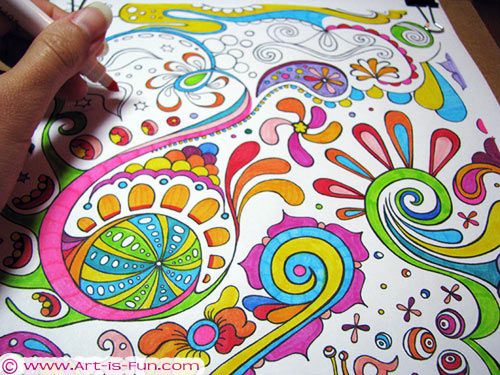For My Compassion Kids Free Abstract Coloring Page To Print By Thaneeya McArdle Omg I Wouldve Gone Freaking Nuts A Whole Book Of These As Kid