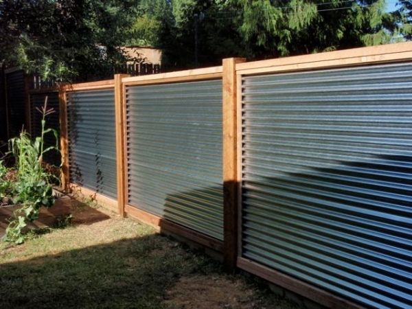 Best 25 Metal Fences Ideas On Pinterest Fence Corrugated 40 Simple Minimalis Fence For Huse Design Ideas Home Corrugated Metal By Lorraine