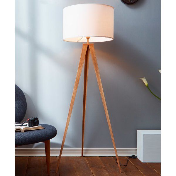 Acord 153cm Tripod Floor Lamp Living Rooms Lamps Room Mid Century Modern Acord 153cm Tripod Floor Lamp, Versanora Romanza Tripod Floor Lamp With White Shade