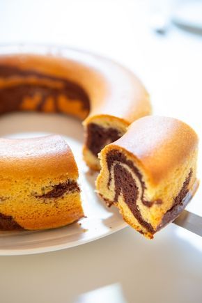 Gâteau mousseline marbré