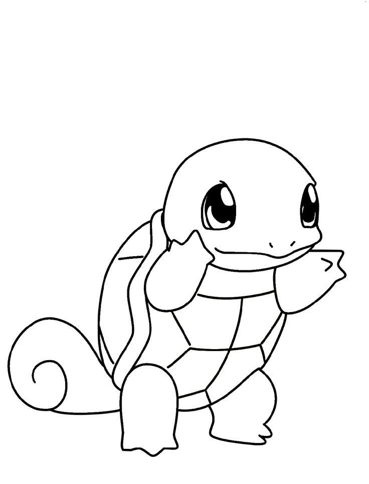 Squirtle Pokemon Coloring Page Coloring pages allow kids to Squirtle Pokemon Coloring Page Coloring pages allow kids to