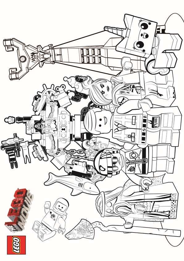 coloring page lego movie lego movie