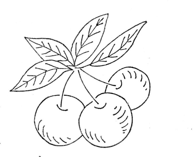 cherries | www...emb... # 13 | Embroidery patterns, Vintage embroidery
