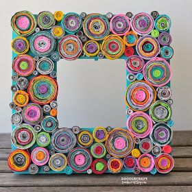 Upcycled Rolled Paper Frame! Upcycled Rolled Paper Frame!