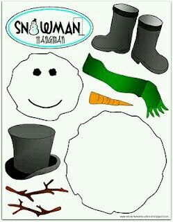 Melted snowman free printable