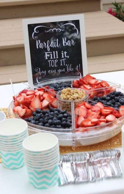 Fruit bar party wedding foods 64 Ideas | Baby shower brunch food